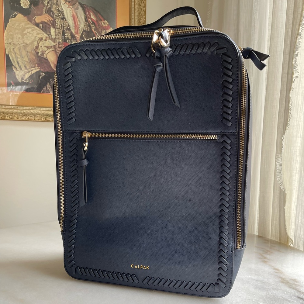 Calpak kaya laptop backpack navy blue